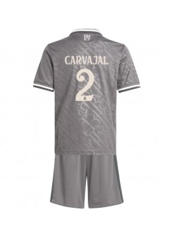 Billige Real Madrid Daniel Carvajal #2 Tredjedraktsett Barn 2024-25 Kortermet (+ Korte bukser)